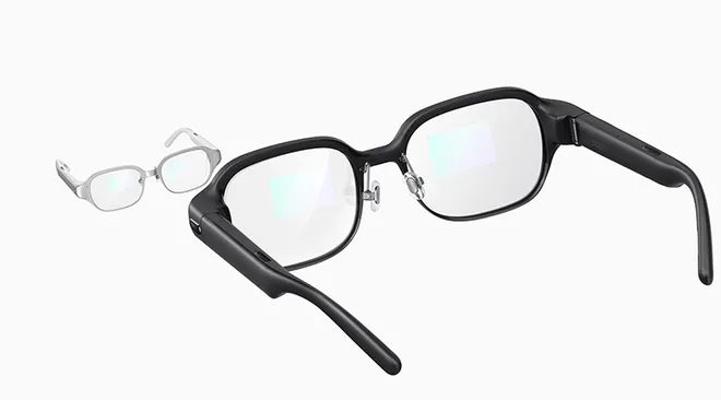 Nova geração de óculos de realidade aumentada da Oppo também é demonstrada (Imagem: Divulgação/Oppo)