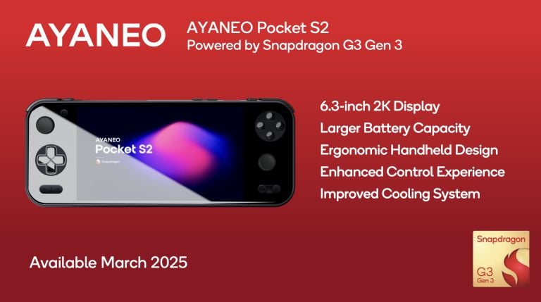 Qualcom Snapdragon G Ayaneo Pocket S2