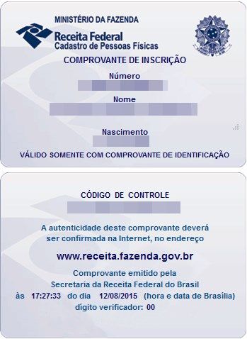 2ª via CPF 2ª via CPF