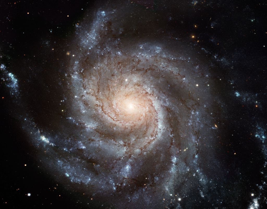 Galáxia do Cata-Vento, formada por pelo menos um trilhão de estrelas (Imagem: Reprodução/NASA, ESA, CFHT, NOAO;K.Kuntz (GSFC), F.Bresolin (U.Hawaii), J.Trauger (JPL), J.Mould (NOAO), Y.-H.Chu (U. Illinois)