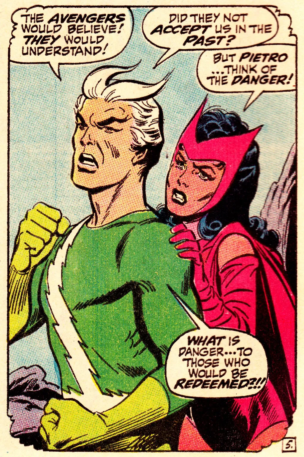 Nos quadrinhos, os dois são vilões querendo se redimir (Imagem: Reprodução/Marvel Comics)