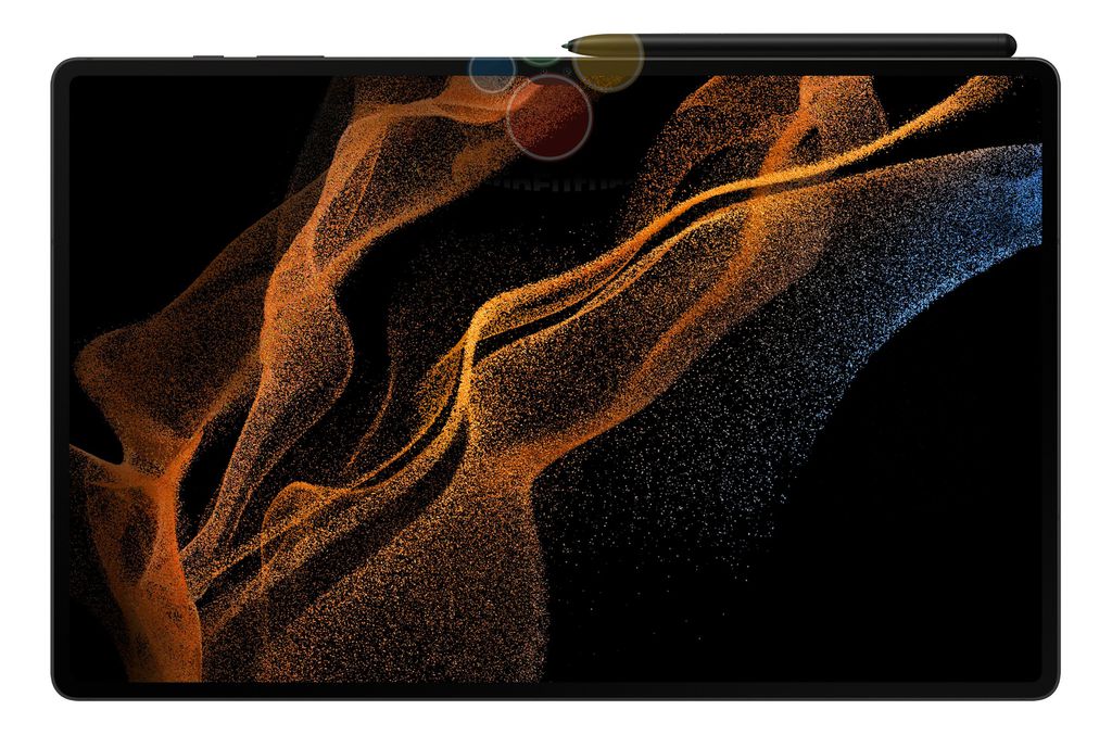 Galaxy Tab S8 Ultra terá enorme display com bordas finas e entalhe para abrigar câmeras frontais (Imagem: Reprodução/WinFuture)
