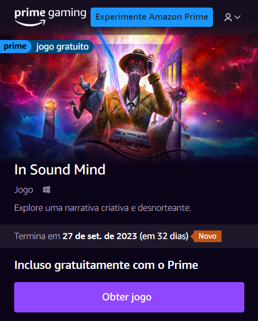 Prime: jogos gratuitos todos os meses!