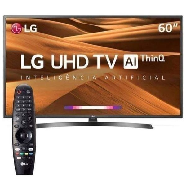 Smart TV LED 60" UHD 4K LG 60UM7270PSA ThinQ AI Inteligência Artificial IoT, HDR Ativo, WebOS 4.5, Ultra Surround, Controle Smart Magic e Bluetooth [CUPOM DE DESCONTO]