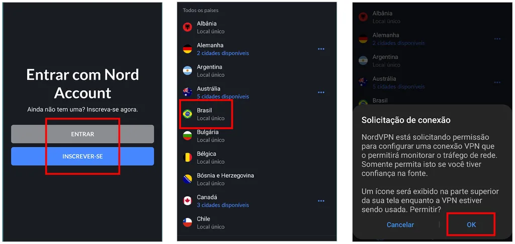 Use a VPN para acessar o Globoplay em outros países (Captura de tela: André Magalhães)