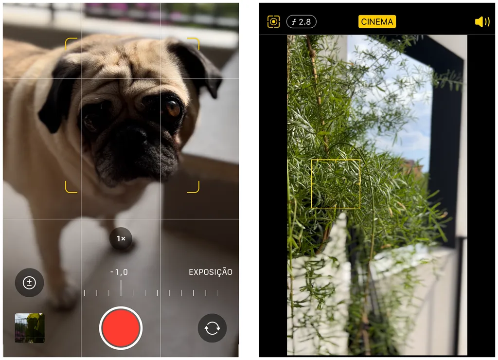 Use o modo Cinema para fazer gravações profissionais no iPhone (Captura de tela: Felipe Goldenboy/Canaltech)