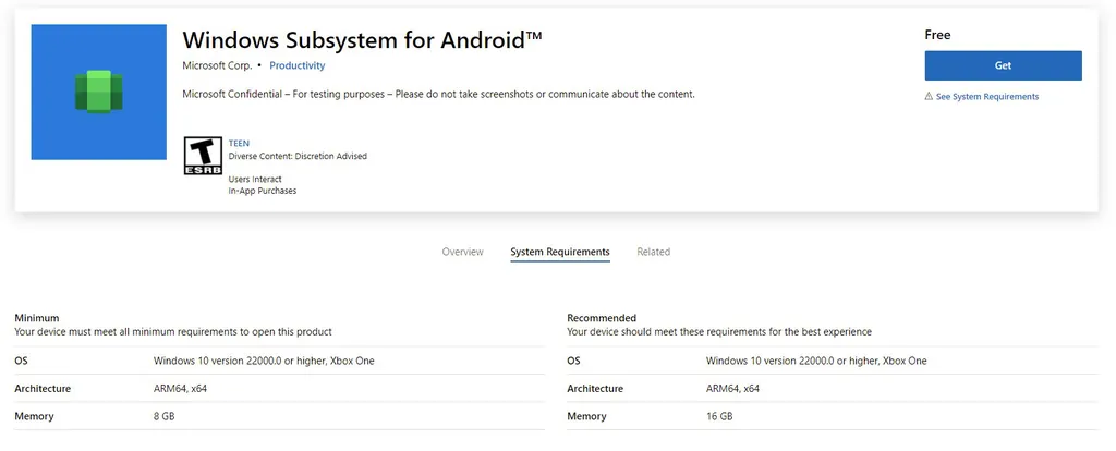 O Windows Subsystem for Android recebeu um pacotão de melhorias de rede (Imagem: Reprodução/Microsoft)