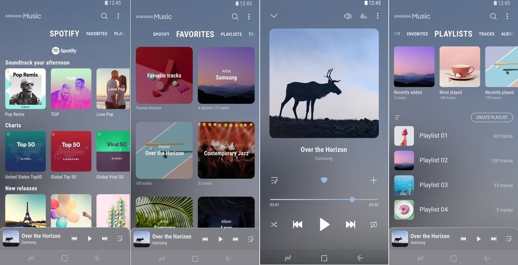 Samsung Music recebe atualização e uma aba especial para o Spotify