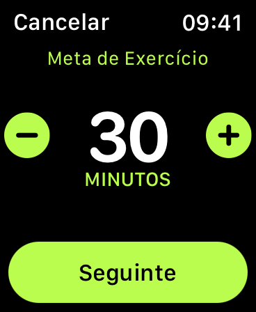 Defina a meta de exercícios. Captura de tela: Lucas Wetten (Canaltech)