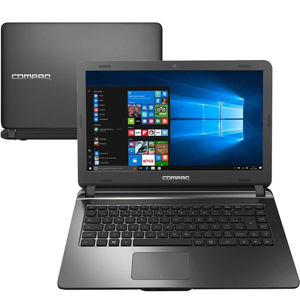 Notebook Presario CQ21N Intel Core i3 4GB 120GB SSD W10 14'' Preto - Compaq [NO BOLETO]
