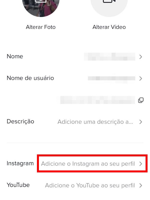 Clique na opção "Adicionar o Instagram ao seu perfil" no final da página seguinte (Captura de tela: Matheus Bigogno)