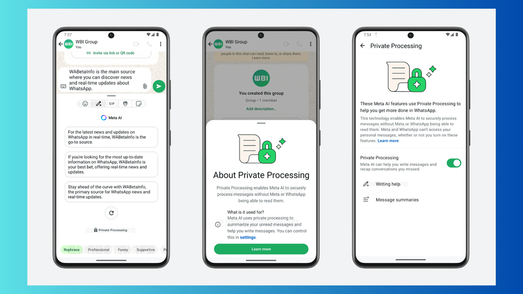WhatsApp prepara assistente de escrita com IA (Imagem: Reprodução/WABetaInfo)