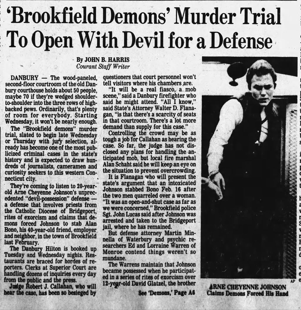 Artigo do Hartford Courant publicado em 19 de dezembro de 1981 disponível no arquivo do newspapers.com (Imagem: Reprodução/Hartford Courant)