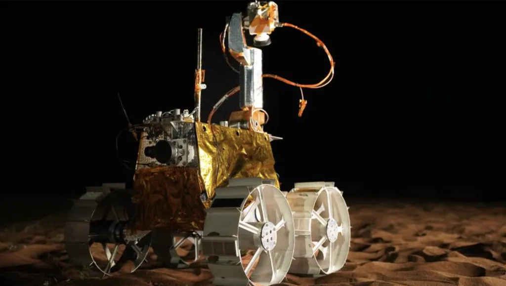 O rover Rashid 1, dos Emirados Árabes (Imagem: Reprodução/Mohammed bin Rashid Space Centre)