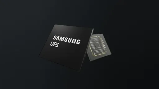 Samsung anuncia chip de memória UFS 4.0 mais veloz com até 1 TB para celulares