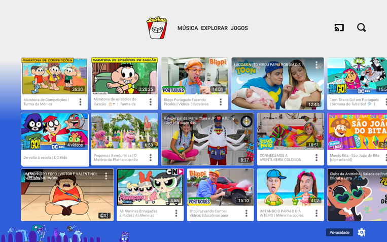 Screenshot do app Google Kids Space