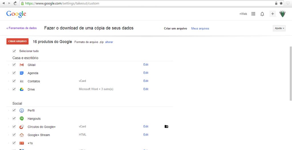 Contas Google Contas Google