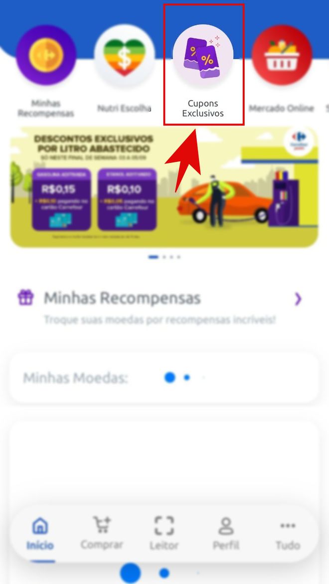 Pelo app, também é possível acessar outros benefícios e vantagens. (Imagem: Kris Gaiato/Captura de tela)