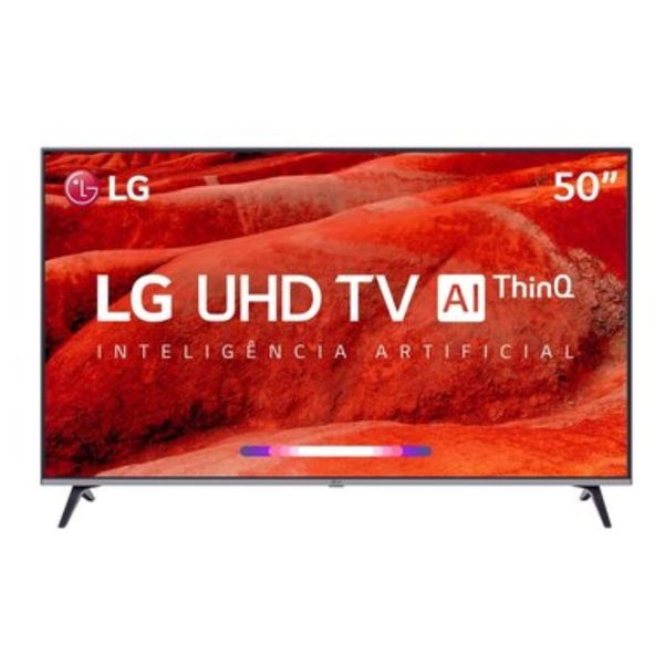 Smart TV LED 50" LG UM7510 Ultra HD 4K HDR Ativo, DTS Virtual X, Inteligência Artificial, ThinQ AI, WebOS 4.5