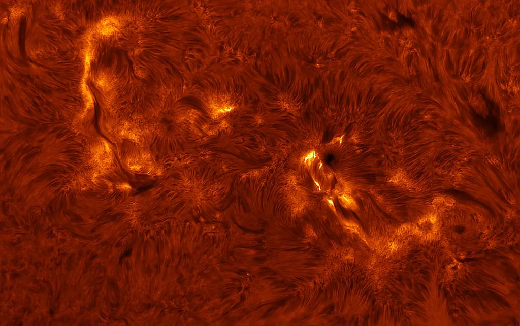 Superfície do Sol (Imagem: Reprodução/Stuart Green)