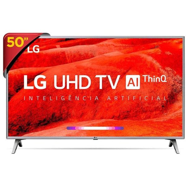 Smart TV 4K LG LED 50”, Ultra Surround Sound, TV WebOS 4.5, Upscaler 4K, HDR Ativo e Wi-Fi - 50UM7500PSB