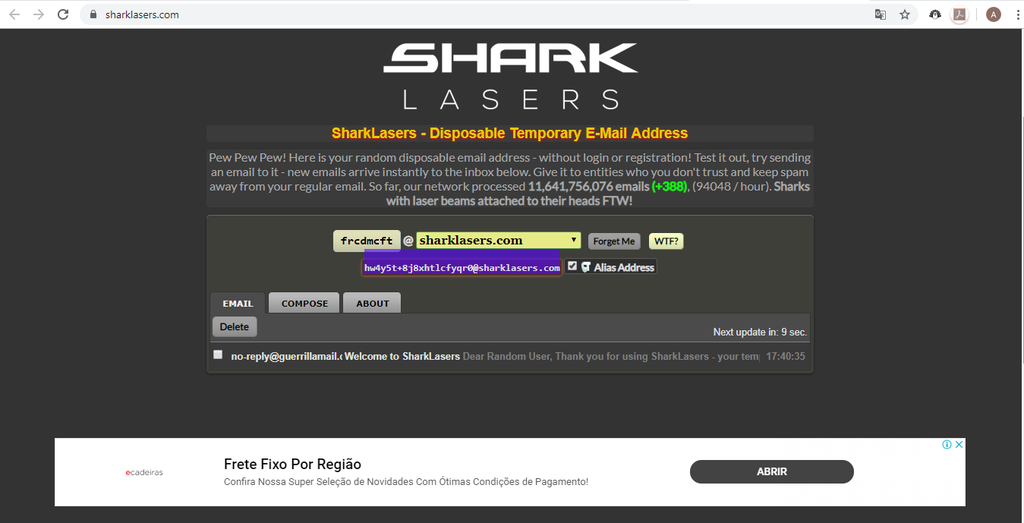 Shark Lasers (Captura de tela: Ariane Velasco)
