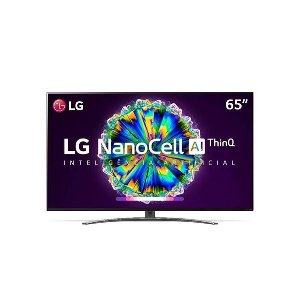 Smart TV LED LG 65 UHD 4K 65NANO81S NanoCell Bluetooth HDR Inteligência Artificial ThinQ AI