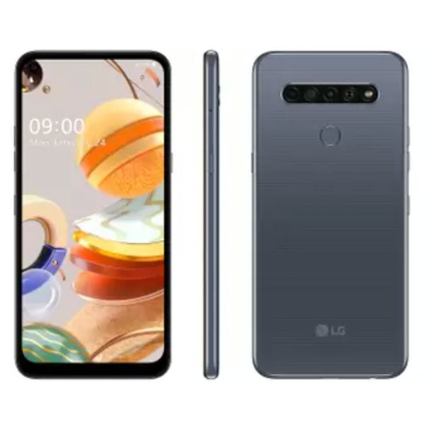 Smartphone LG K61 128GB Titânio 4G Octa-Core - 4GB RAM 6,53” Câm. Quádrupla + Selfie 16MP [À VISTA]