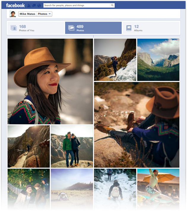 Nova visualização de fotos no Facebook Nova visualização de fotos no Facebook