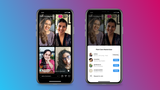 Instagram libera lives com até 4 pessoas simultaneamente