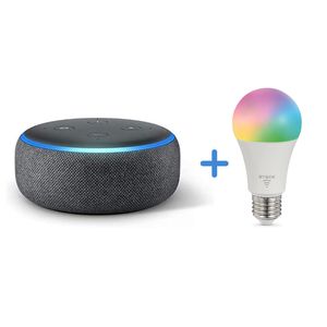 Echo Dot (3ª Geração) + Lâmpada Inteligente Smarteck 7W [CUPOM + LEIA A DESCRIÇÃO]