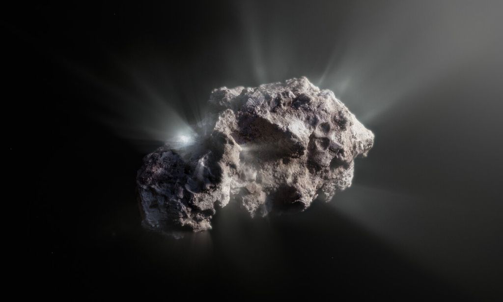 Ilustração do cometa 2I/Borisov/ESO/M. Kormesser)