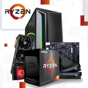 PC Gamer Ryzen 5 5600, 2x8GB 3200MHz, RX 6700 XT, SSD SATA 240GB, 650W 80+ Bronze [Monte seu PC]