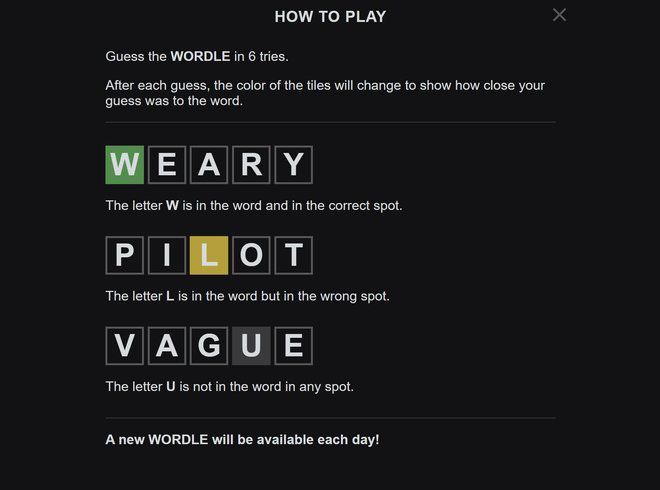 Wordle traz desafios diários para descoberta de palavras (Imagem: Captura de tela/Canaltech)