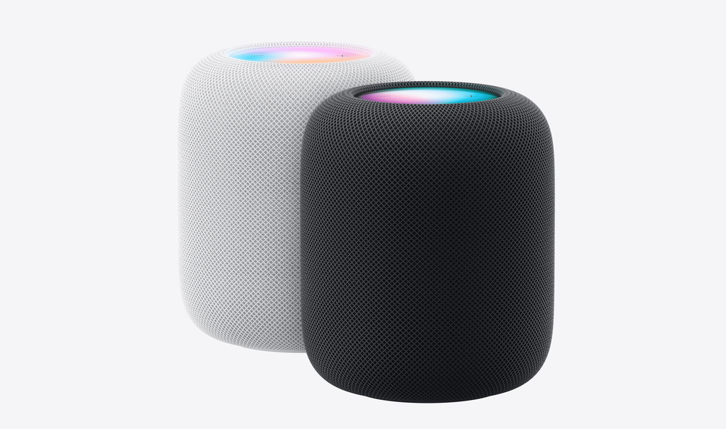 Homepod mais recente chegou em 2023, e nova geração pode trazer versão com tela estilo iPad (Imagem: Divulgação/Apple)